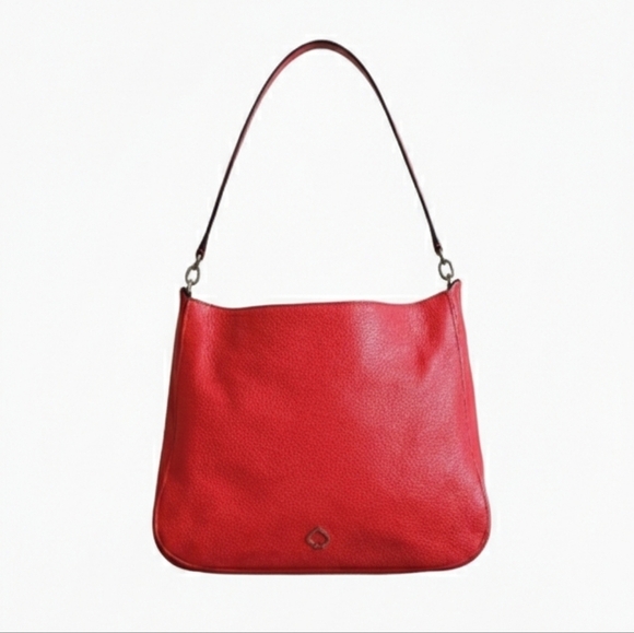 kate spade Handbags - KATE SPADE LIKE NEW CORAL PEBBLED LEATHER SATCHEL 2 WAY